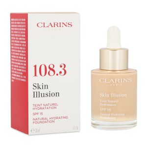 Clarins Base De Maquillaje Skin Illusion Natural Hydrating Foundation Spf15 -Organza 30 Ml