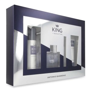 Antonio Banderas Set King Of Seduction 4pzs 100ml Edt / Desodorante 150ml / After Shave 75ml/ 10ml Edt Caballero