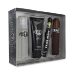 Cuba Set Black For Men 4pzs 100ml Edt / After Shave 100ml / Shower Gel 200ml / 35ml Edt Caballero