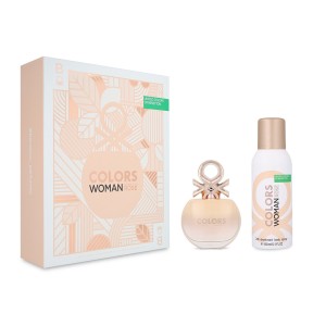 Benetton Set Colors Rose 2pzs 80ml Edt Spray/ Desodorante 150ml Spray Dama