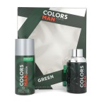 Benetton Set Colors Green 2pzs 100ml Edt Spray/ Desodorante 150ml Spray Caballero