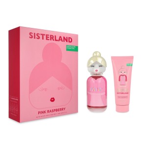 Benetton Set Sisterland Pink Raspberry 2pzs 80ml Edt Spray/ Body Lotion 75ml Dama