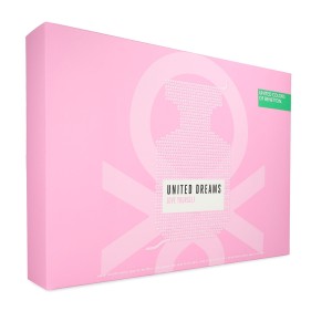 Benetton Set United Dreams Love Yourself 4pzs 80ml Edt Spray/ Desodorante 150ml Spray/ Body Lotion 75ml/ 10ml Edt Spray Dama