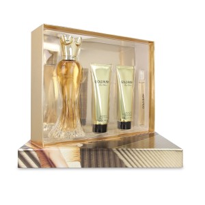 Paris Hilton Set Gold Rush 4 Pzs 100ml Edp Spray/ Body Lotion 90ml/ Shower Gel 90ml/ 10ml Edp Spray Dama